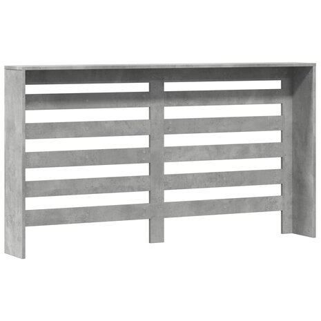 Radiatorombouw 149x20x82 cm bewerkt hout betongrijs 4
