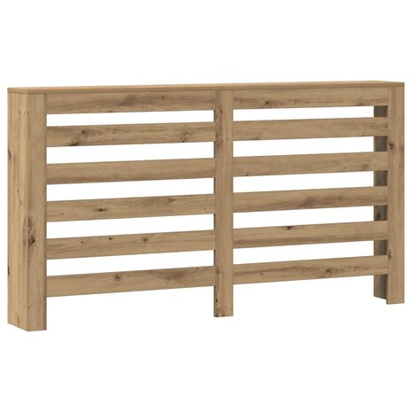 Radiatorombouw 149x20x82 cm bewerkt hout artisanaal eikenkleur 2