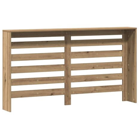 Radiatorombouw 149x20x82 cm bewerkt hout artisanaal eikenkleur 4