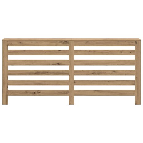 Radiatorombouw 175x20x82 cm bewerkt hout artisanaal eikenkleur 3