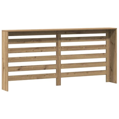 Radiatorombouw 175x20x82 cm bewerkt hout artisanaal eikenkleur 4