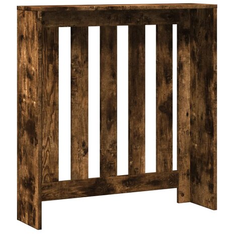 Radiatorombouw 78x20x82 cm bewerkt hout gerookt eikenkleurig 4