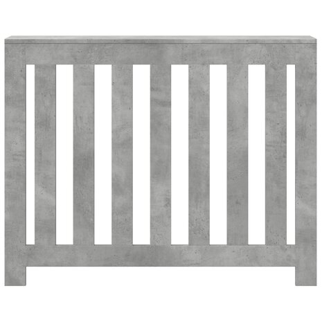 Radiatorombouw 104x20x82 cm bewerkt hout betongrijs 3