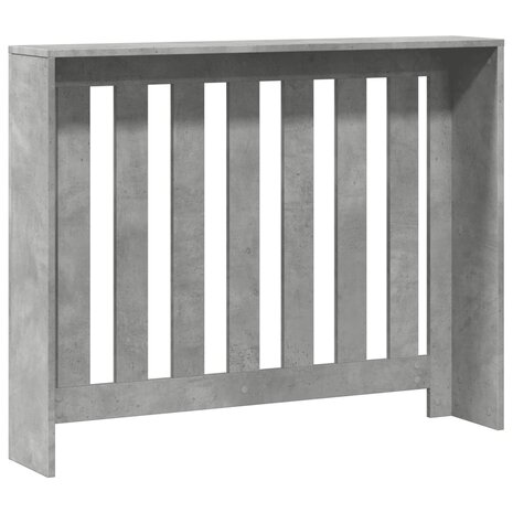 Radiatorombouw 104x20x82 cm bewerkt hout betongrijs 4