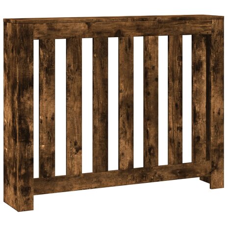 Radiatorombouw 104x20x82 cm bewerkt hout gerookt eikenkleurig 2