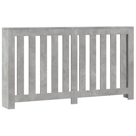 Radiatorombouw 149x20x82 cm bewerkt hout betongrijs 2