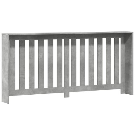 Radiatorombouw 175x20x82 cm bewerkt hout betongrijs 4