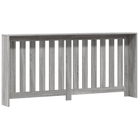 Radiatorombouw 175x20x82 cm bewerkt hout grijs sonoma eiken 4