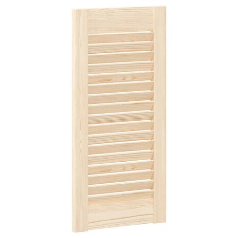 Kastdeur met lamellen 61,5x29,5 cm massief grenenhout 6