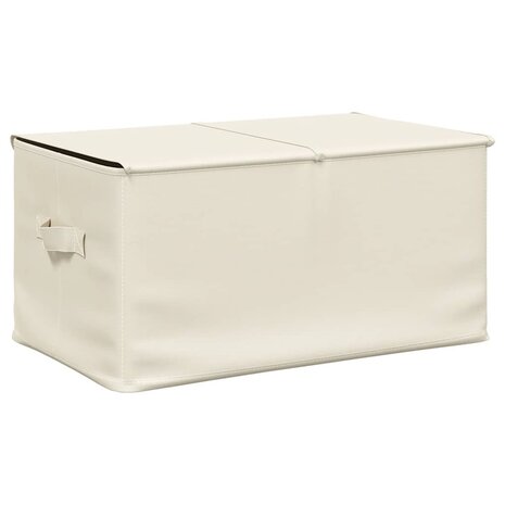Opbergbox 50x30x25 cm stof cr&egrave;mekleurig 5