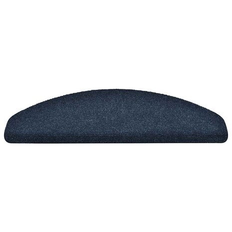 Trapmatten zelfklevend 10 stuks 65x21x4 cm marineblauw halfrond groot 4