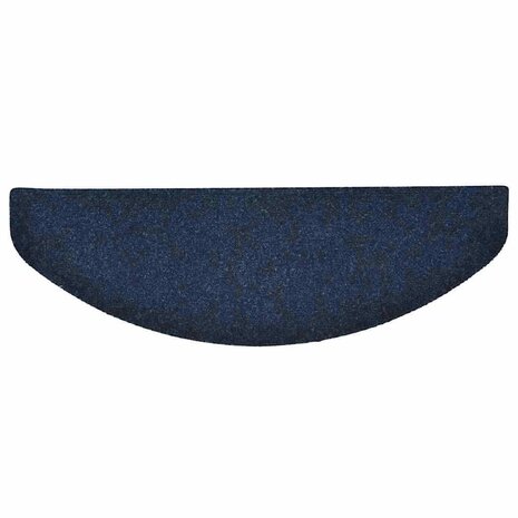 Trapmatten zelfklevend 10 stuks 65x21x4 cm marineblauw halfrond groot 5