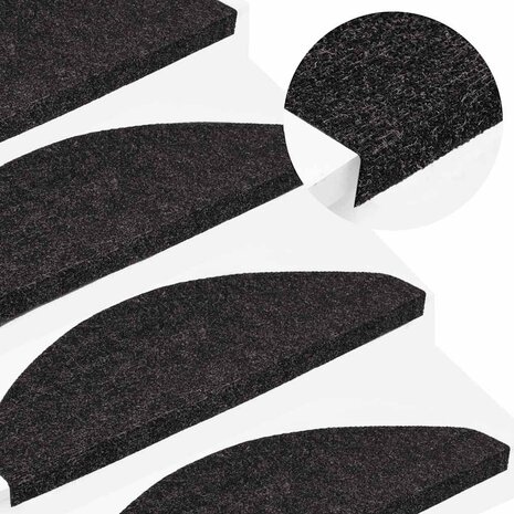 Trapmatten zelfklevend 10 st 65x22,5x3,5 cm antracietkleurig 1