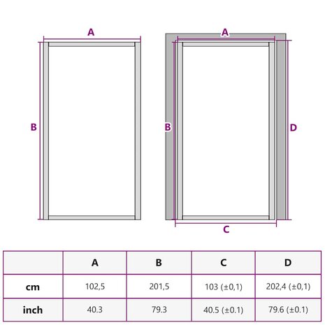 Binnendeur smal 102,5x201,5 cm gehard glas en aluminium zwart 10