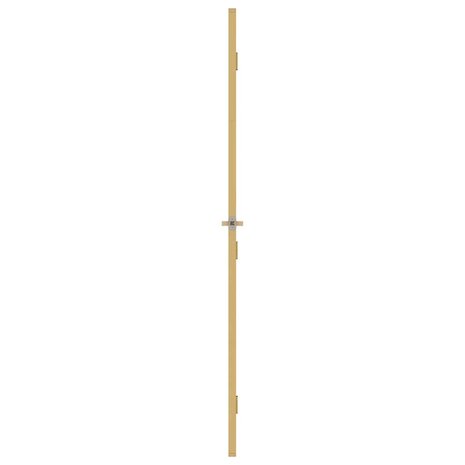 Binnendeur smal 102,5x201,5 cm gehard glas en aluminium goud 5