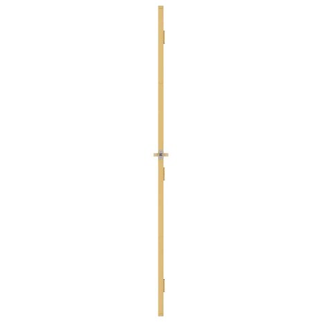 Binnendeur smal 76x201,5 cm gehard glas en aluminium goudkleur 5