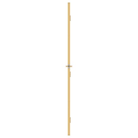 Binnendeur smal 102,5x201,5 cm gehard glas en aluminium goud 5