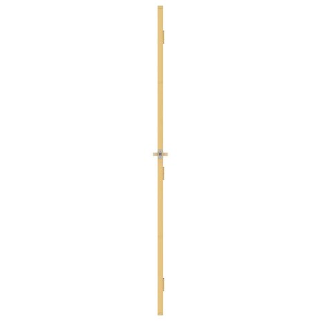 Binnendeur smal 76x201,5 cm gehard glas en aluminium goudkleur 5