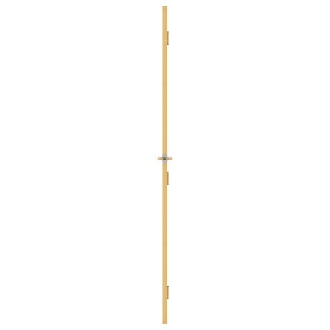 Binnendeur smal 76x201,5 cm gehard glas en aluminium goudkleur 5