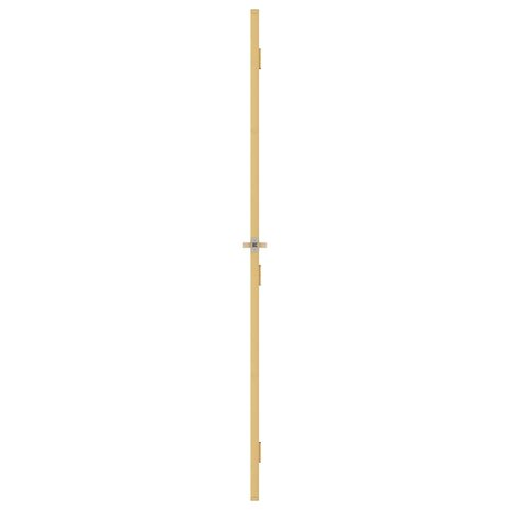 Binnendeur smal 83x201,5 cm gehard glas en aluminium goudkleur 5