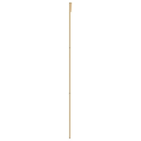 Schuifdeur 102,5x205 cm mat ESG-glas en aluminium goudkleurig 4
