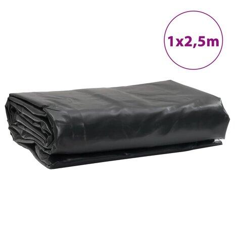 Dekzeil 650 g/m&sup2; 1x2,5 m antracietkleurig 9