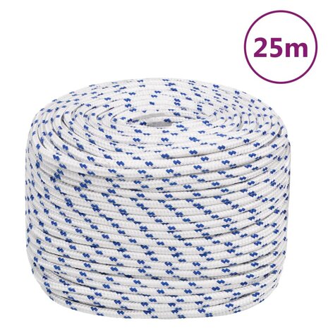 Boot touw 10 mm 25 m polypropyleen wit 1