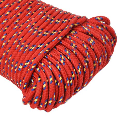 Boottouw 3 mm 250 m polypropyleen rood 4