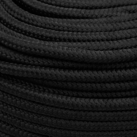 Boottouw 6 mm 25 m polypropeen zwart 4