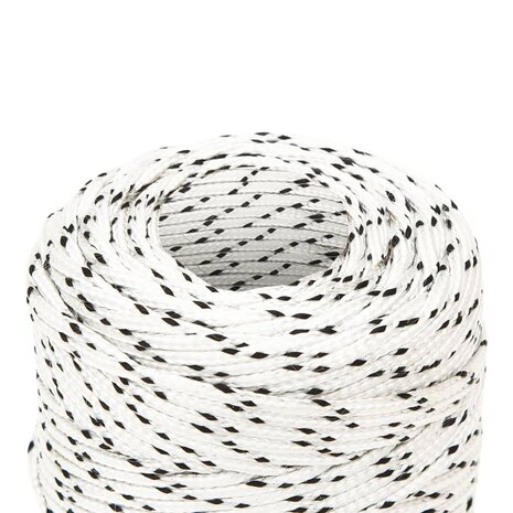Boottouw gevlochten 2 mm x 500 m polyester wit 3