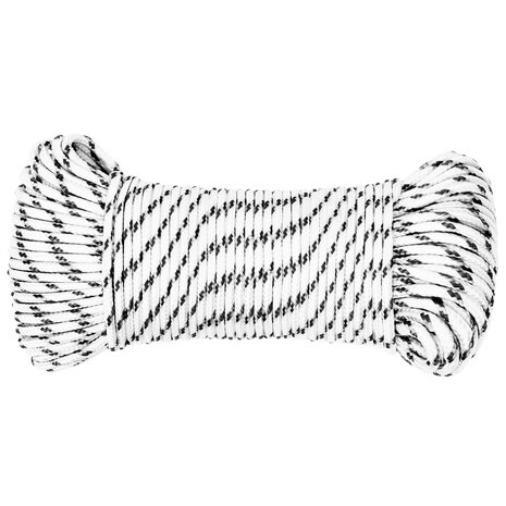 Boottouw gevlochten 5 mmx100 m polyester wit4 2
