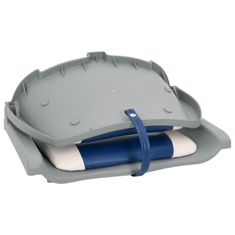 2-delige Bootstoelen set met blauw-witte kussens inklapbaar 11
