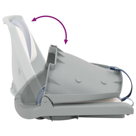 2-delige Bootstoelen set met blauw-witte kussens inklapbaar 12