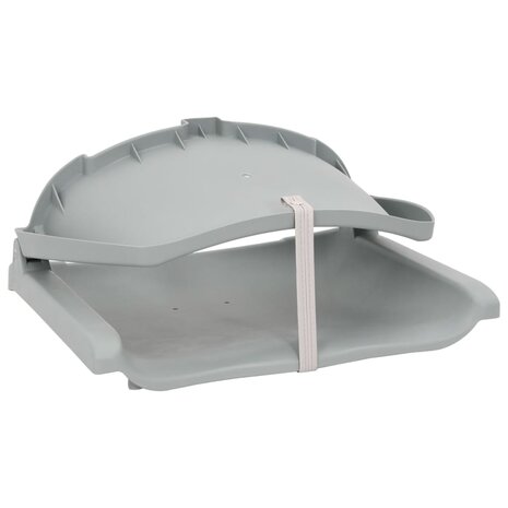 4-delige Bootstoelen set inklapbaar grijs 11