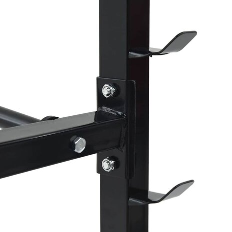 Halterrek Zwart 99 x 45 x 95,5 cm Gepoedercoat staal 5