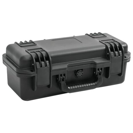 Flightcase draagbaar 46,5x21,5x17,5 cm PP zwart 1
