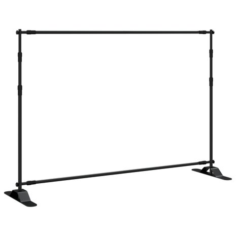 Achtergrondstandaard 305x243 cm staal zwart 5