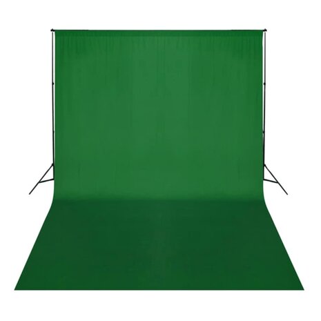 Achtergrond zonder standaard chromakey 500x300 cm katoen groen 2