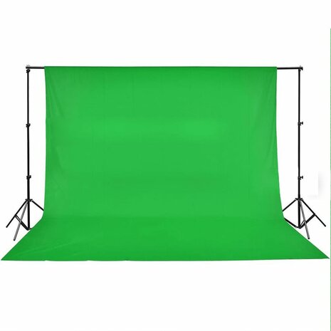 Achtergrond zonder standaard chromakey 500x300 cm katoen groen 4