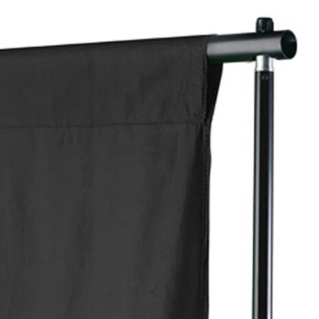 Achtergrond zonder standaard 600x300 cm katoen zwart  3