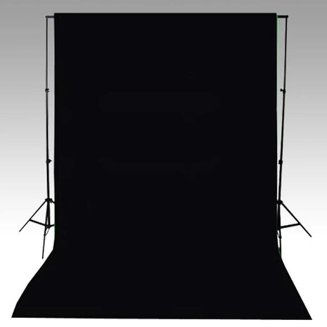 Achtergrond zonder standaard 600x300 cm katoen zwart  4