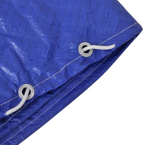 Zwembadhoezen 2 st rond 90 g/m&sup2; 460 cm PE 6