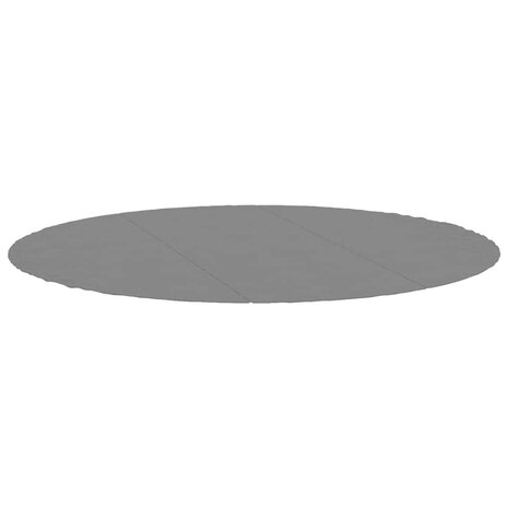 Zwembadgrondzeil &Oslash;396 cm polyester geotextiel lichtgrijs 2