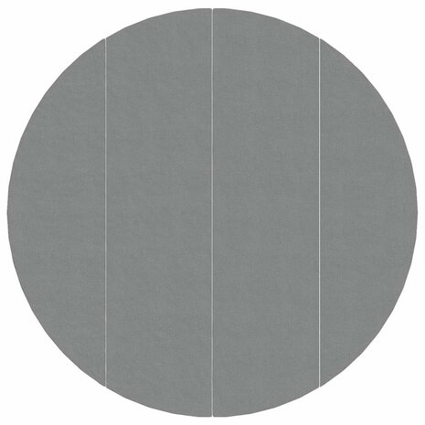 Zwembadgrondzeil &Oslash;500 cm polyester geotextiel lichtgrijs 3