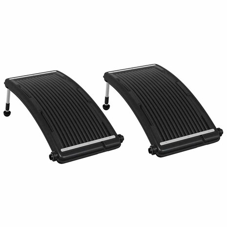 Zwembadverwarmingspaneel solar 2 st gebogen 110x65 cm 2