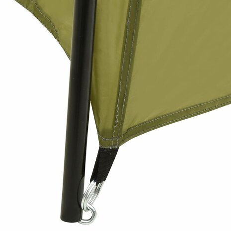 Zwembadtent 590x520x250 cm stof groen 4