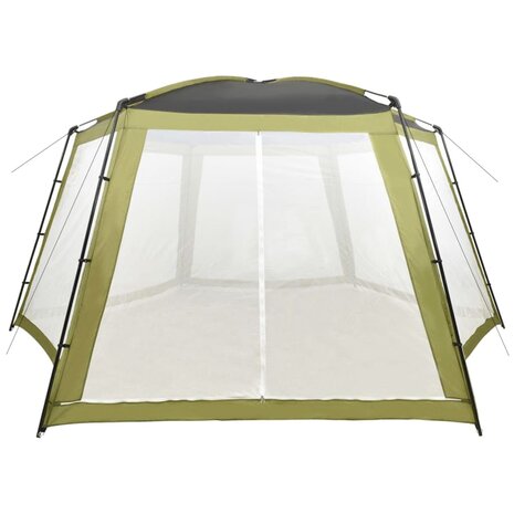 Zwembadtent 660x580x250 cm stof groen 2
