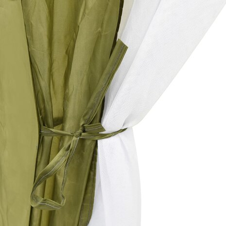 Zwembadtent 660x580x250 cm stof groen 6