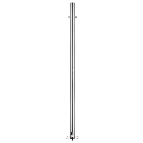 Buitendouche met grijze basis 220 cm roestvrij staal 6