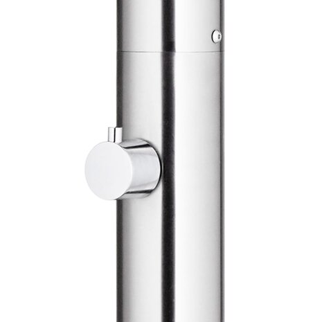 Buitendouche met grijze basis 220 cm roestvrij staal 9